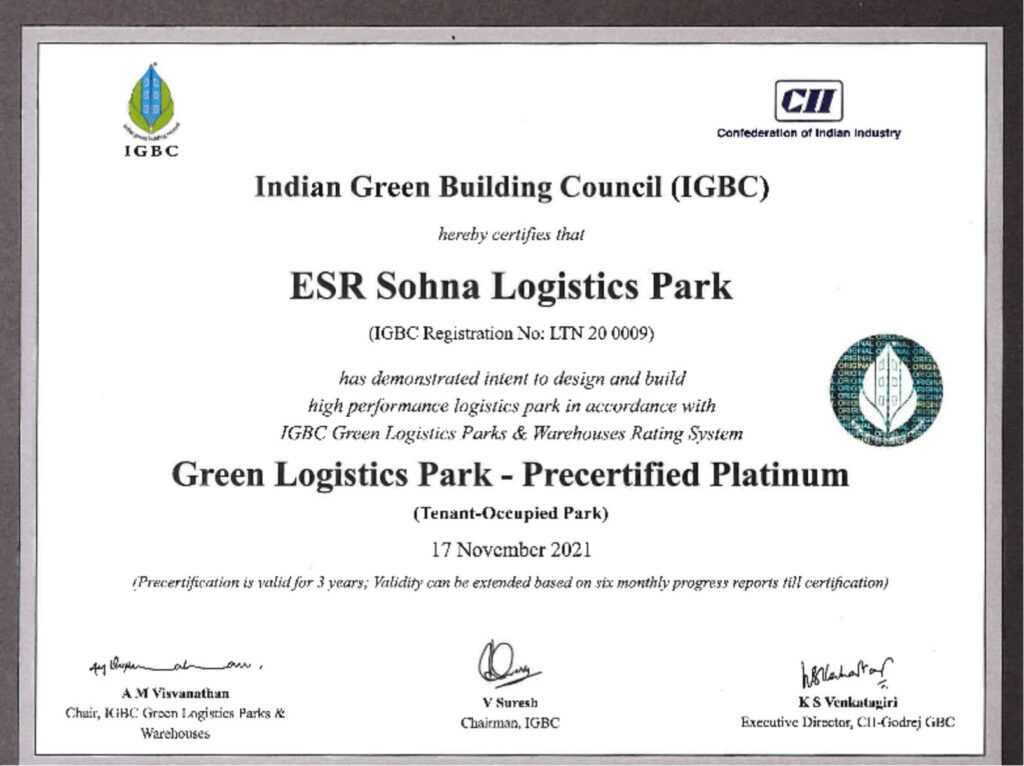 IGBC CERTIFICATE